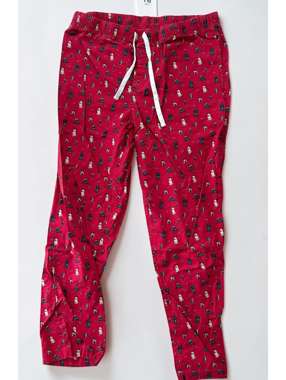 Vineyard Vines Red Dog Print Cotton Lounge Pajama Pants - Size L